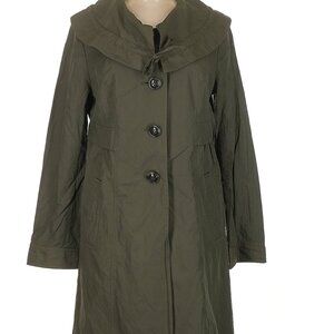 Ann Taylor LOFT Army Green Trench Coat Small